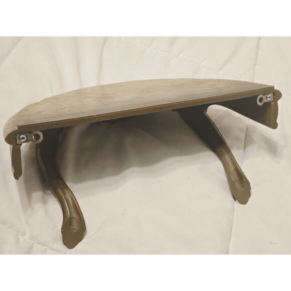 Vintage 1983 Burwood Wall Shelf Gold MCM Hollywood Regency Decor Retro MadeUSA - Picture 4 of 9